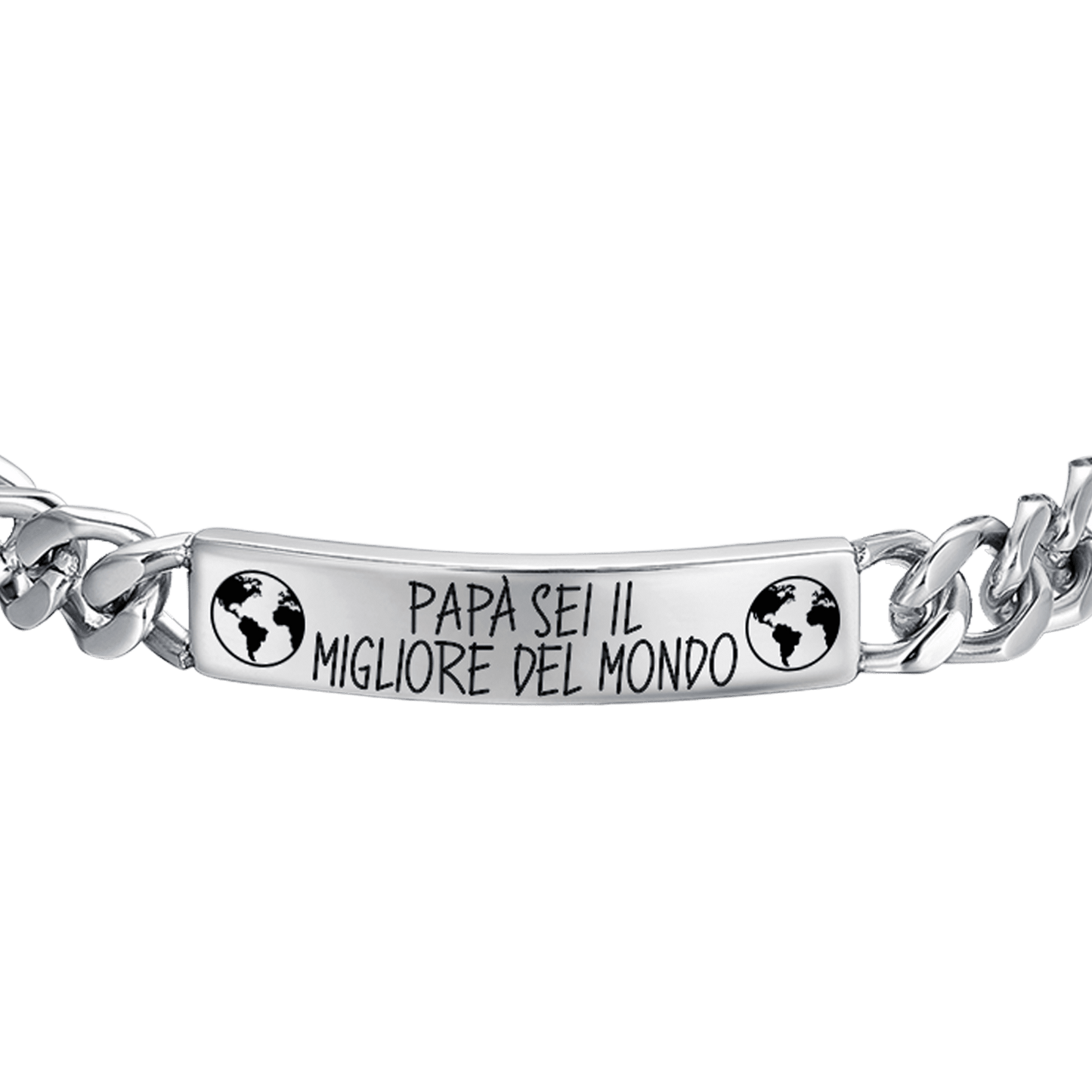 Bracciale Cubano Uomo Idea Regalo Padrino Acciaio Inox Lucidato di altissima qualità, per lui Festa Evento, Bracciali Idee regali padrini - Cofanetto con DEDICA incluso (Per il mio Padrino Bracciale Cubano Uomo Idea Regalo Padrino Acciaio Inox Lucidato di altissima qualità, per lui Festa Evento, Bracciali Idee regali padrini - Cofanetto con DEDICA incluso (Per il mio Padrino