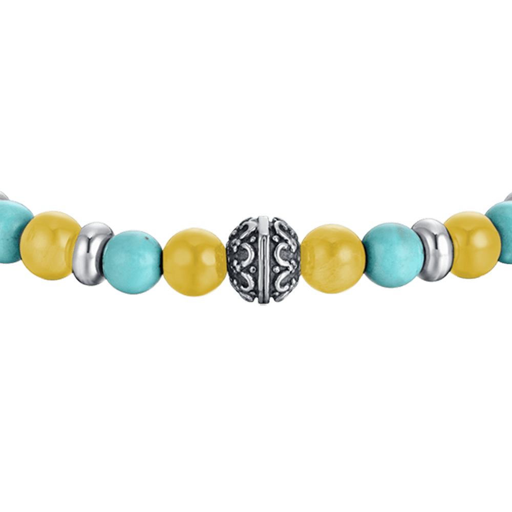 Braccialetto Uomo In Ematite Naturale – Perlina Lucidata, Elastico Regolabile, Elegante E Versatile – Regalo Simbolo Di Forza E Concentrazione Mentale
