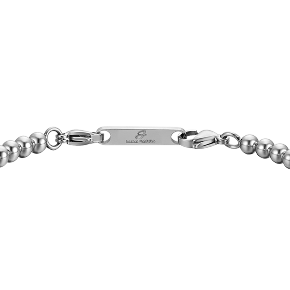 BRACCIALE UOMO IN ACCIAIO CON PIETRE OCCHIO DI TIGRE