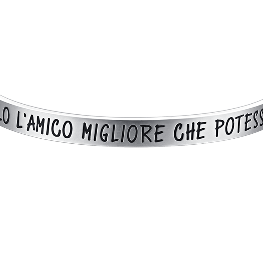 BRACCIALE UOMO IN ACCIAIO FRATELLO L'AMICO MIGLIORE CHE POTESSI AVERE