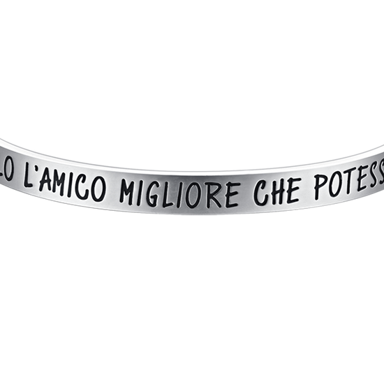 BRACCIALE UOMO IN ACCIAIO FRATELLO L'AMICO MIGLIORE CHE POTESSI AVERE