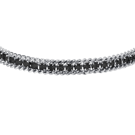 BRACCIALE UOMO ZANCAN in acciaio con dettagli e zirconi neri EHB317 EUR BRACCIALE UOMO ZANCAN in acciaio con dettagli e zirconi neri EHB317 EUR