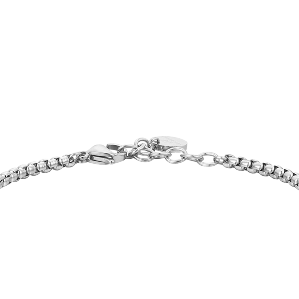 BRACCIALE UOMO IN ACCIAIO SODALITE BLU