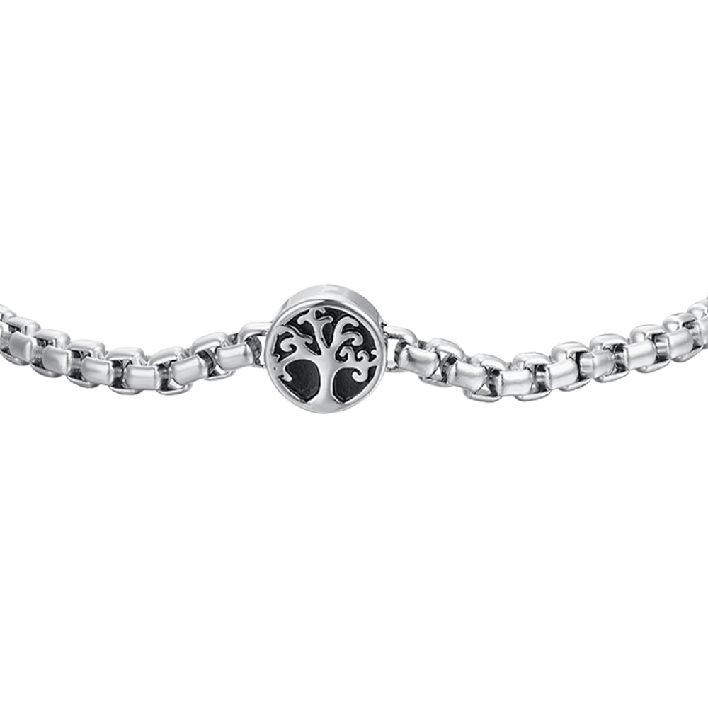 BRACCIALE UOMO IN ACCIAIO ALBERO DELLA VITA