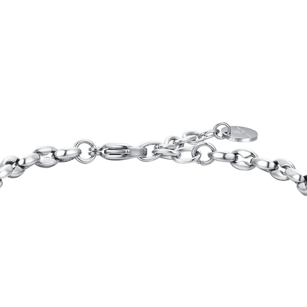 Luca Barra Bracciale Uomo In Acciaio Con Piastra Silver - Modello BA1687 - 5