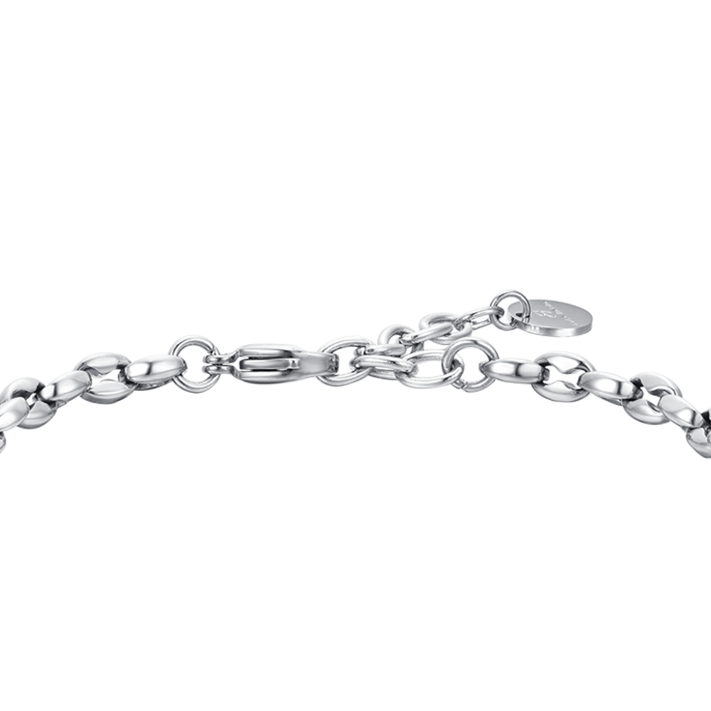 BRACCIALE UOMO IN ACCIAIO CON ROSA DEI VENTI