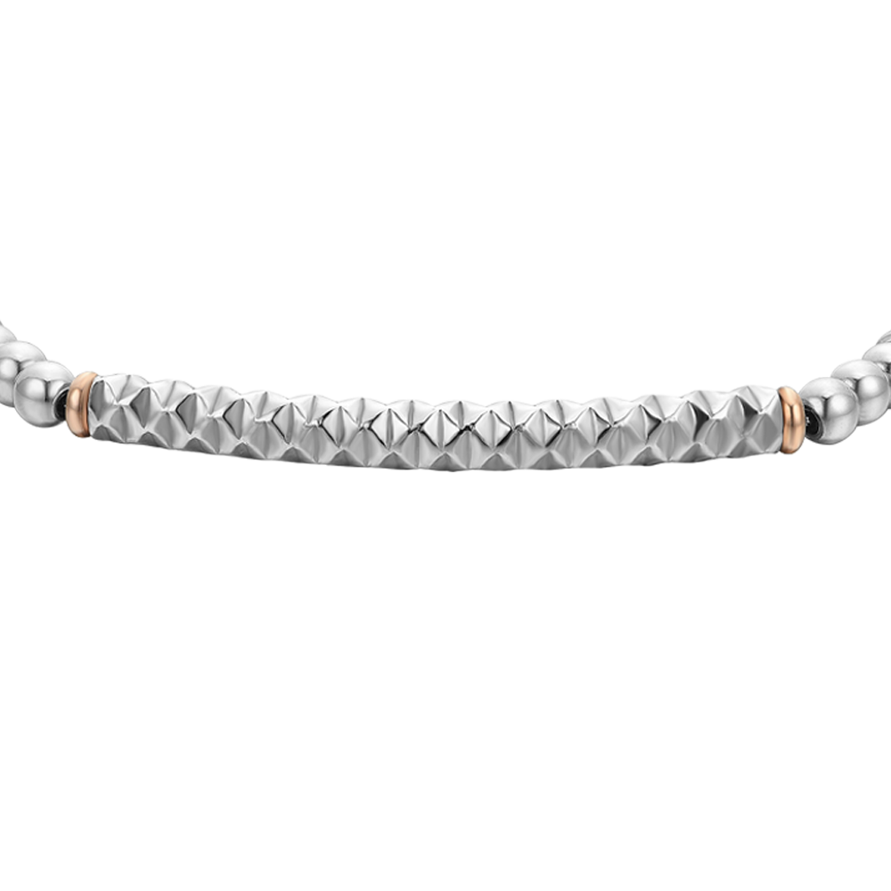 BRACCIALE UOMO IN ACCIAIO EMATITE GRIGIA