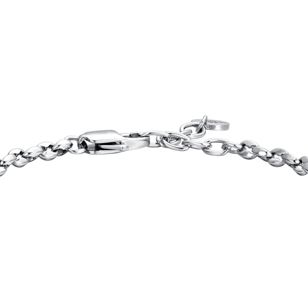 BRACCIALE UOMO IN ACCIAIO CON ANCORA