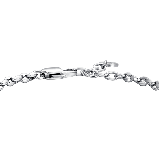BRACCIALE UOMO IN ACCIAIO CON ANCORA