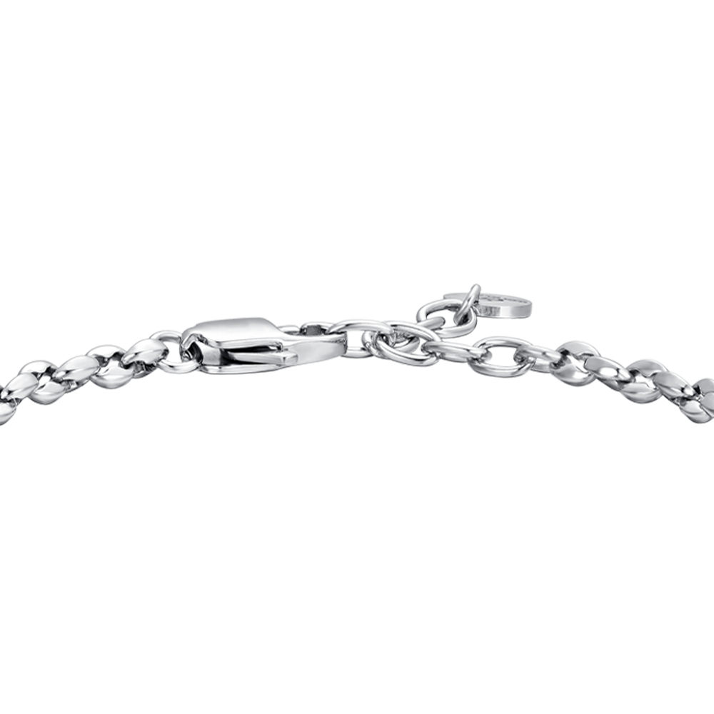 BRACCIALE UOMO IN ACCIAIO CON ROSA DEI VENTI