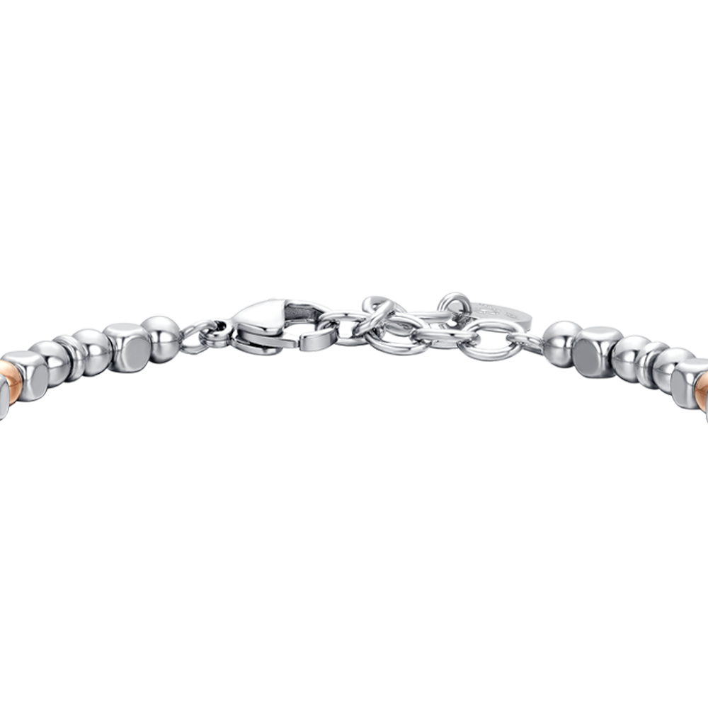 BRACCIALE UOMO IN ACCIAIO ANCORA IP ROSE GOLD