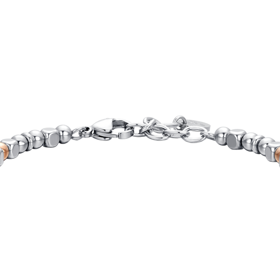 BRACCIALE UOMO IN ACCIAIO ANCORA IP ROSE GOLD