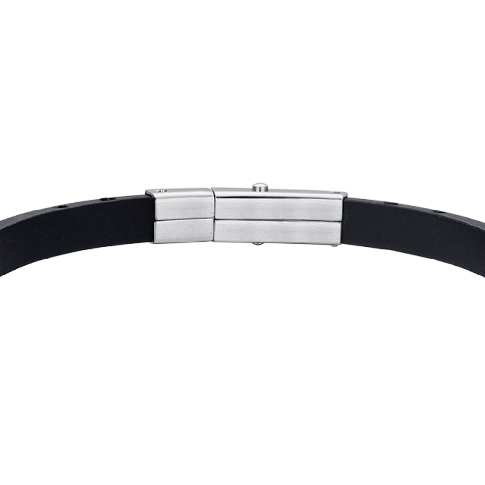 BRACCIALE UOMO IN SILICONE CON ANCORA