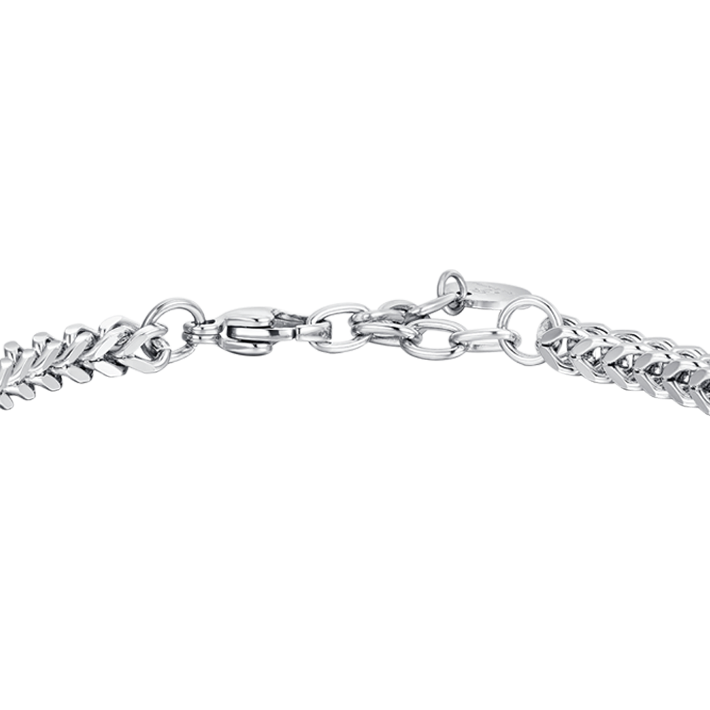 BRACCIALE UOMO IN ACCIAIO ELEMENTI IN ACCIAIO IP ROSE GOLD