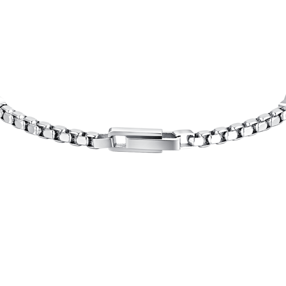 BRACCIALE UOMO IN ACCIAIO ELEMENTI IN ACCIAIO