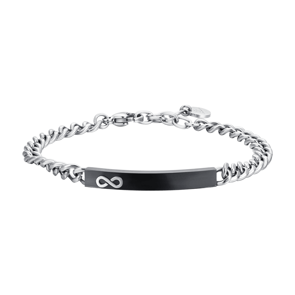 Bracciale in argento con perle nere | Gioielli