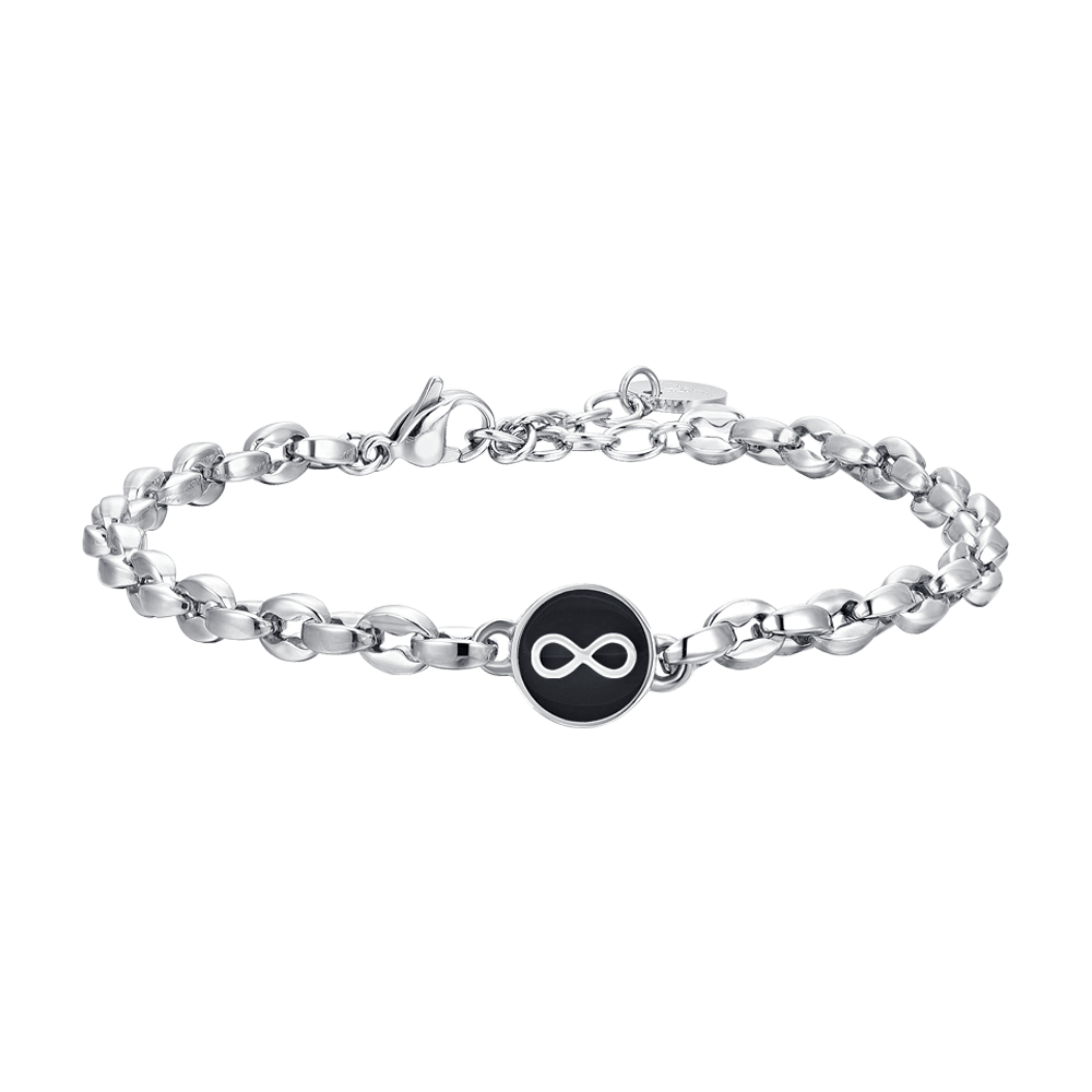Cupimatch, Set Di 2 Bracciali Da Uomo E Donna In Acciaio Inossidabile E Cupimatch, Set Di 2 Bracciali Da Uomo E Donna In Acciaio Inossidabile E