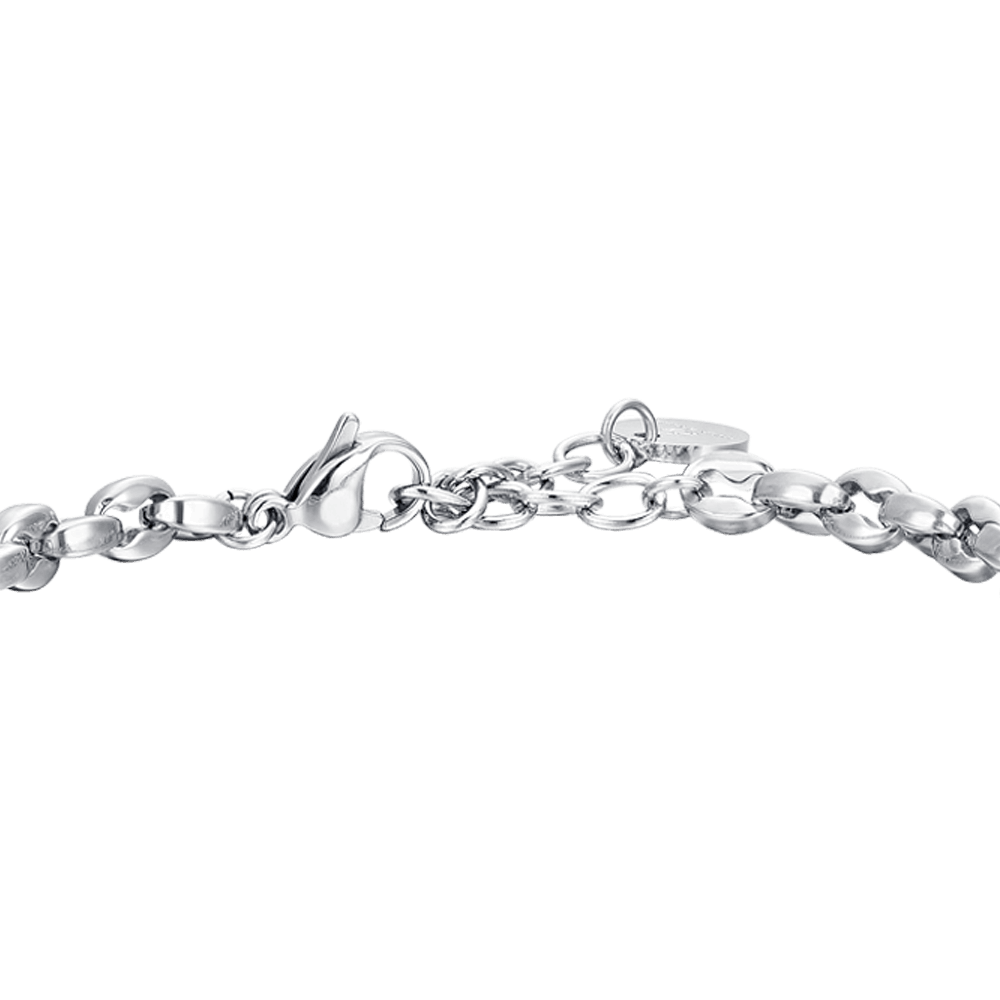 BRACCIALE UOMO IN ACCIAIO CON CUORE CALAMITA BRACCIALE UOMO IN ACCIAIO CON CUORE CALAMITA