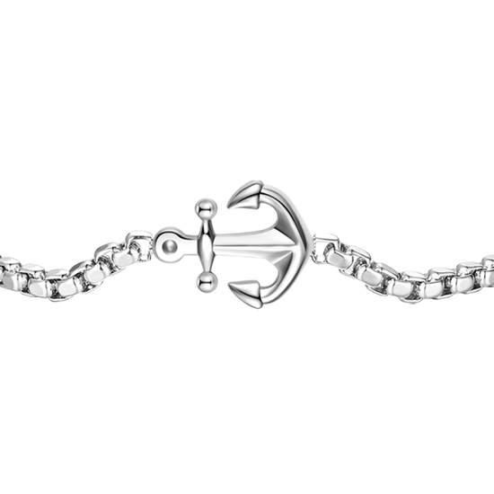 BRACCIALE UOMO IN ACCIAIO CON ANCORA