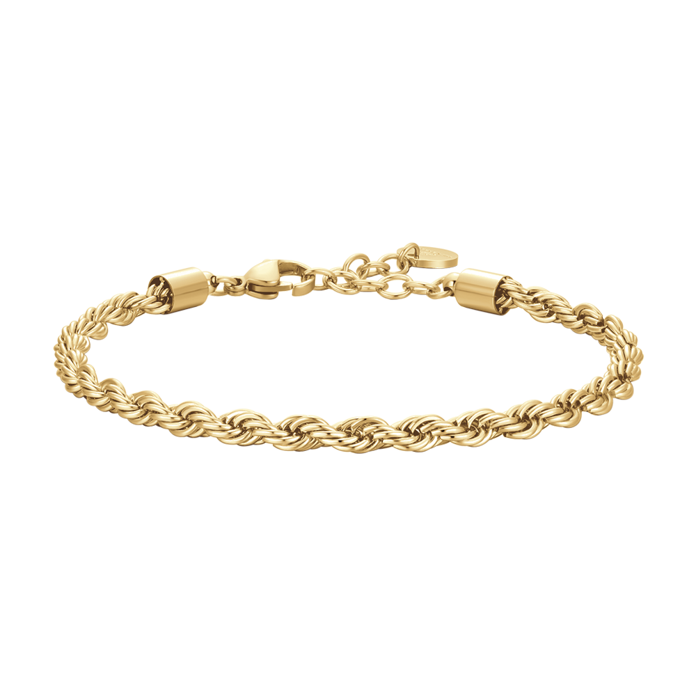 BRACCIALE UOMO IN ACCIAIO IP GOLD