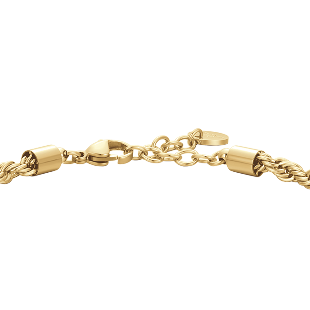 BRACCIALE UOMO IN ACCIAIO IP GOLD