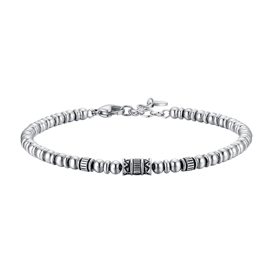 BRACCIALE UOMO IN ACCIAIO CON ELEMENTI IN ACCIAIO CON EFFETTO VINTAGE