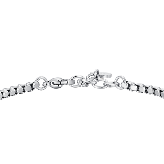 BRACCIALE UOMO IN ACCIAIO CON ROSA DEI VENTI ED ELEMENTI IN ACCIAIO