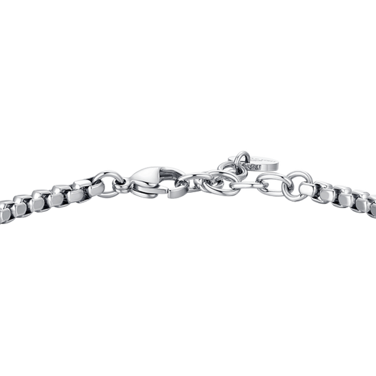 BRACCIALE UOMO IN ACCIAIO CON ANCORA ED ELEMENTI IN ACCIAIO