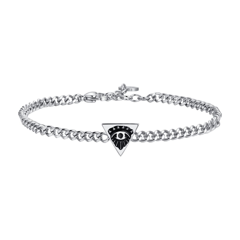 BRACCIALE UOMO IN ACCIAIO CON OCCHIO