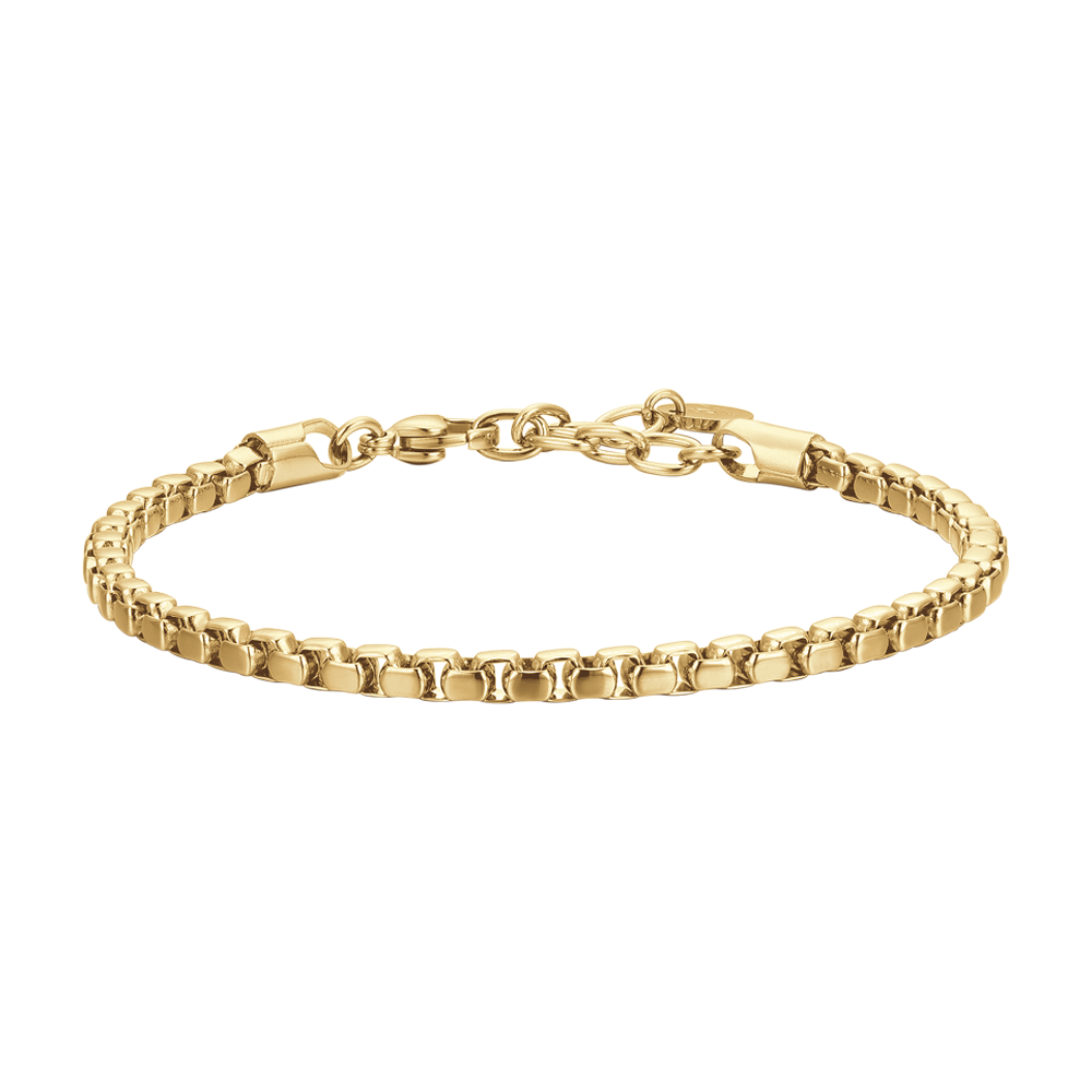 BRACCIALE UOMO IN ACCIAIO IP GOLD
