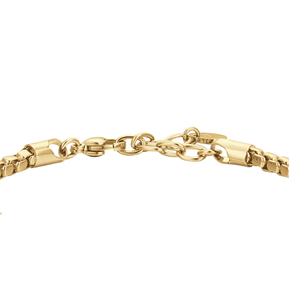 BRACCIALE UOMO IN ACCIAIO IP GOLD