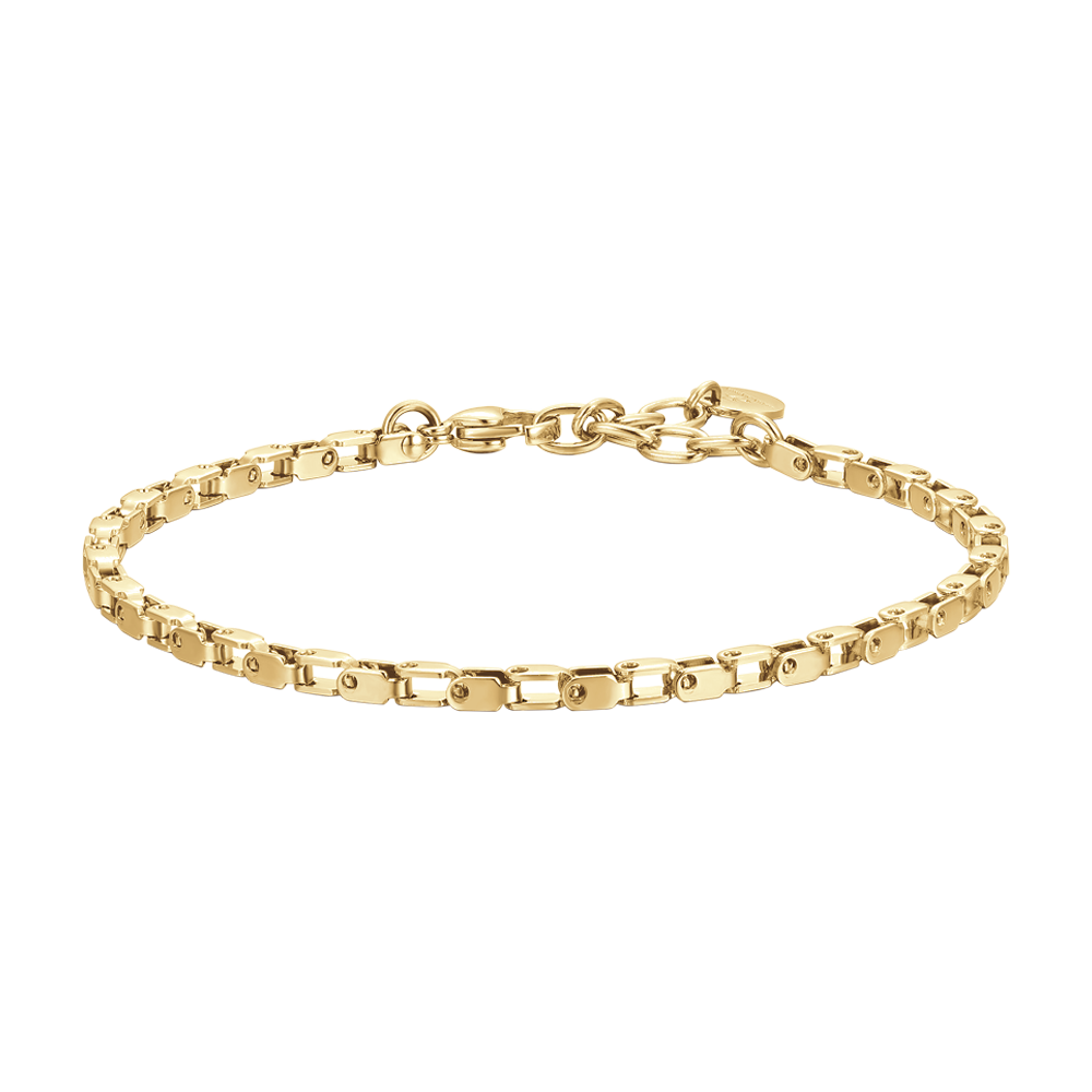 BRACCIALE UOMO IN ACCIAIO IP GOLD