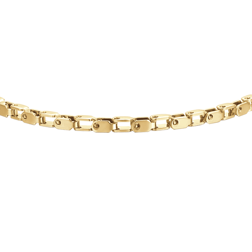 BRACCIALE UOMO IN ACCIAIO IP GOLD