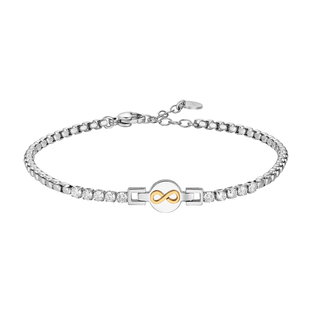 Bracciale da Uomo in acciaio con infinito Luca Barra BA1803