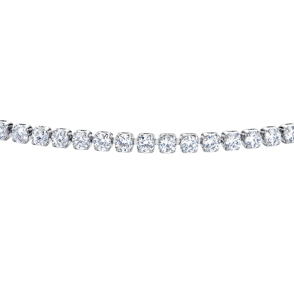 BRACCIALE UOMO IN ACCIAIO CON ZIRCONI BIANCHI