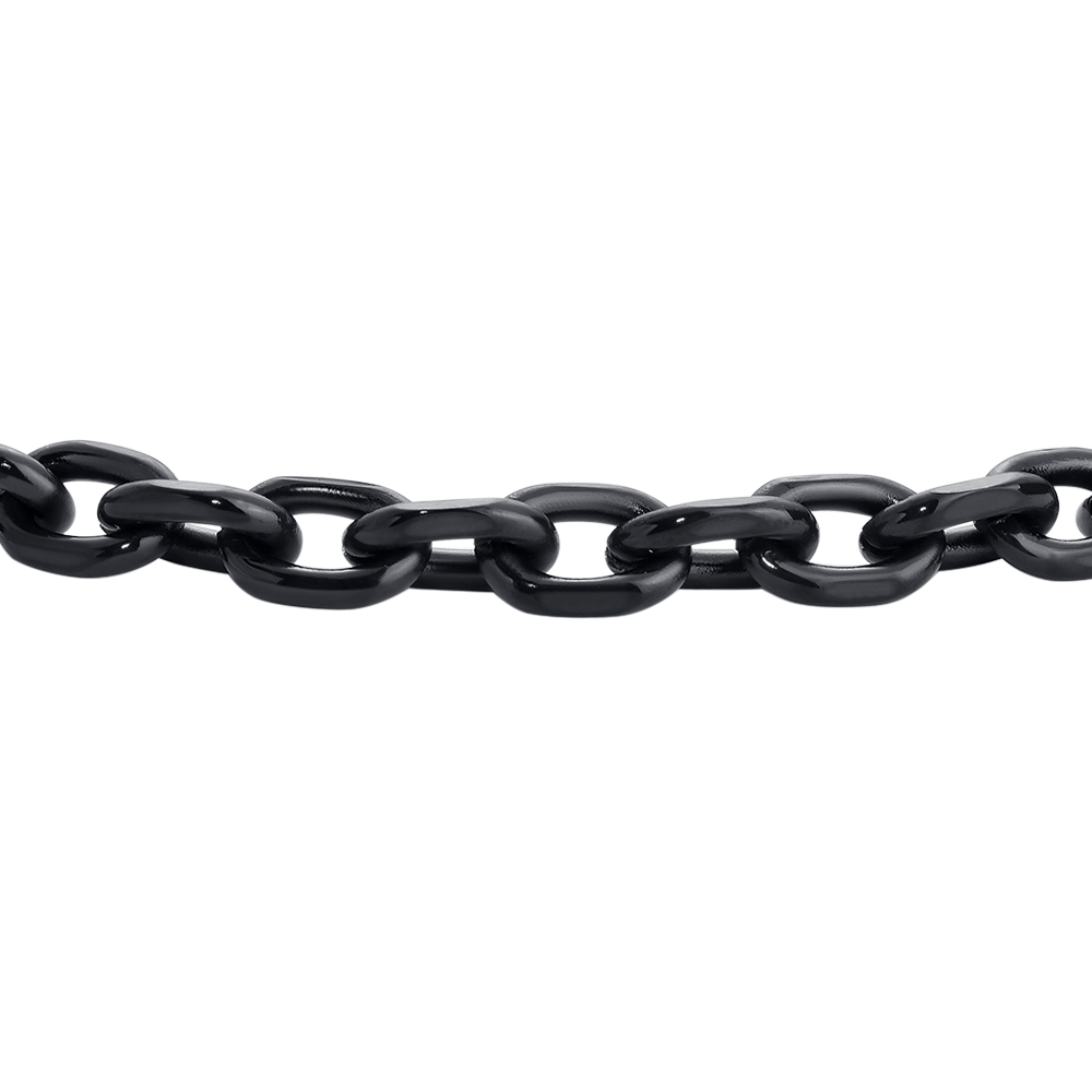 BRACCIALE UOMO IN ACCIAIO IP NERO