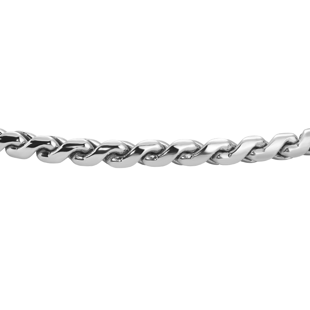BRACCIALE UOMO IN ACCIAIO IP NERO CON ELEMENTI CENTRALI IN ACCIAIO