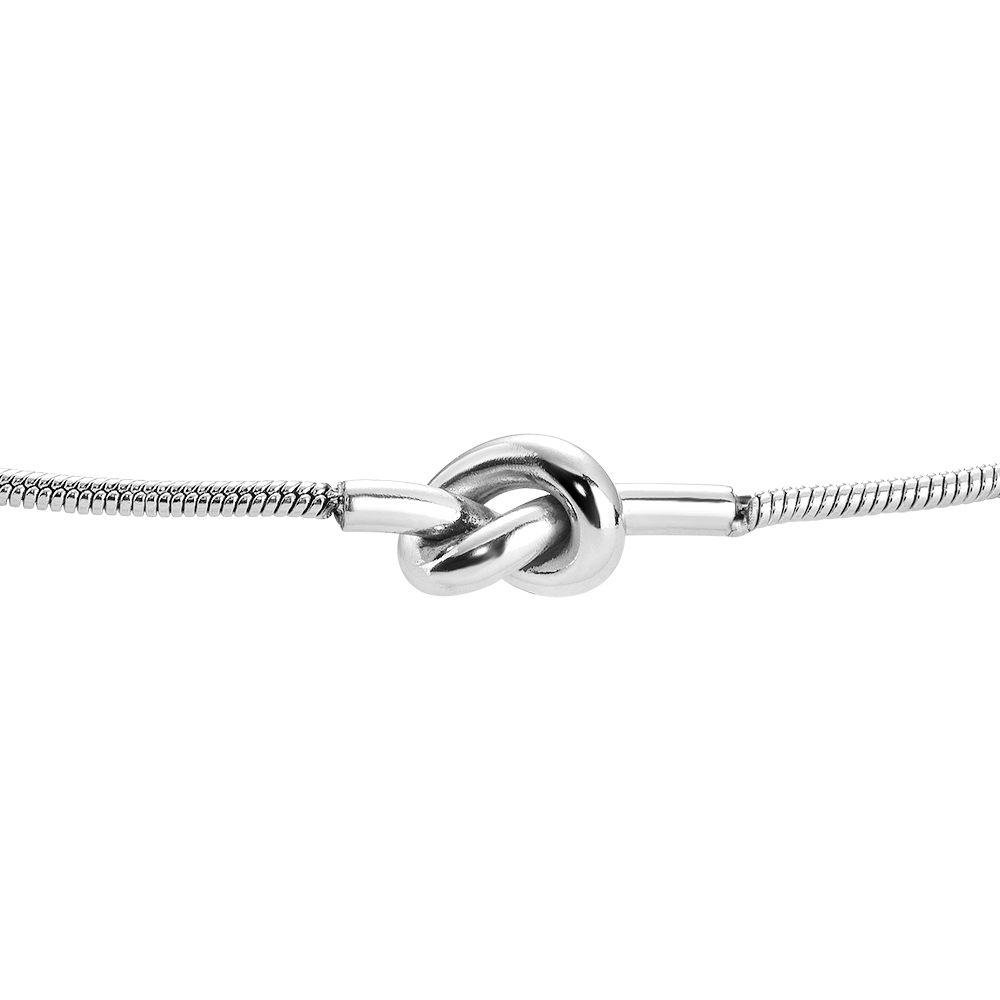 BRACCIALE UOMO IN ACCIAIO CON NODO