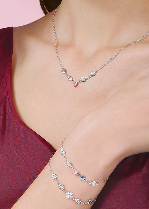 Collana Morellato Drops SCZ1232 Per Donna, In Acciaio IPG E Cristalli Scintillanti. Lunghezza 42 Cm, Chiusura A Moschettone. Gioiello Italiano Elegante E Raffinato, Regalo Perfetto.