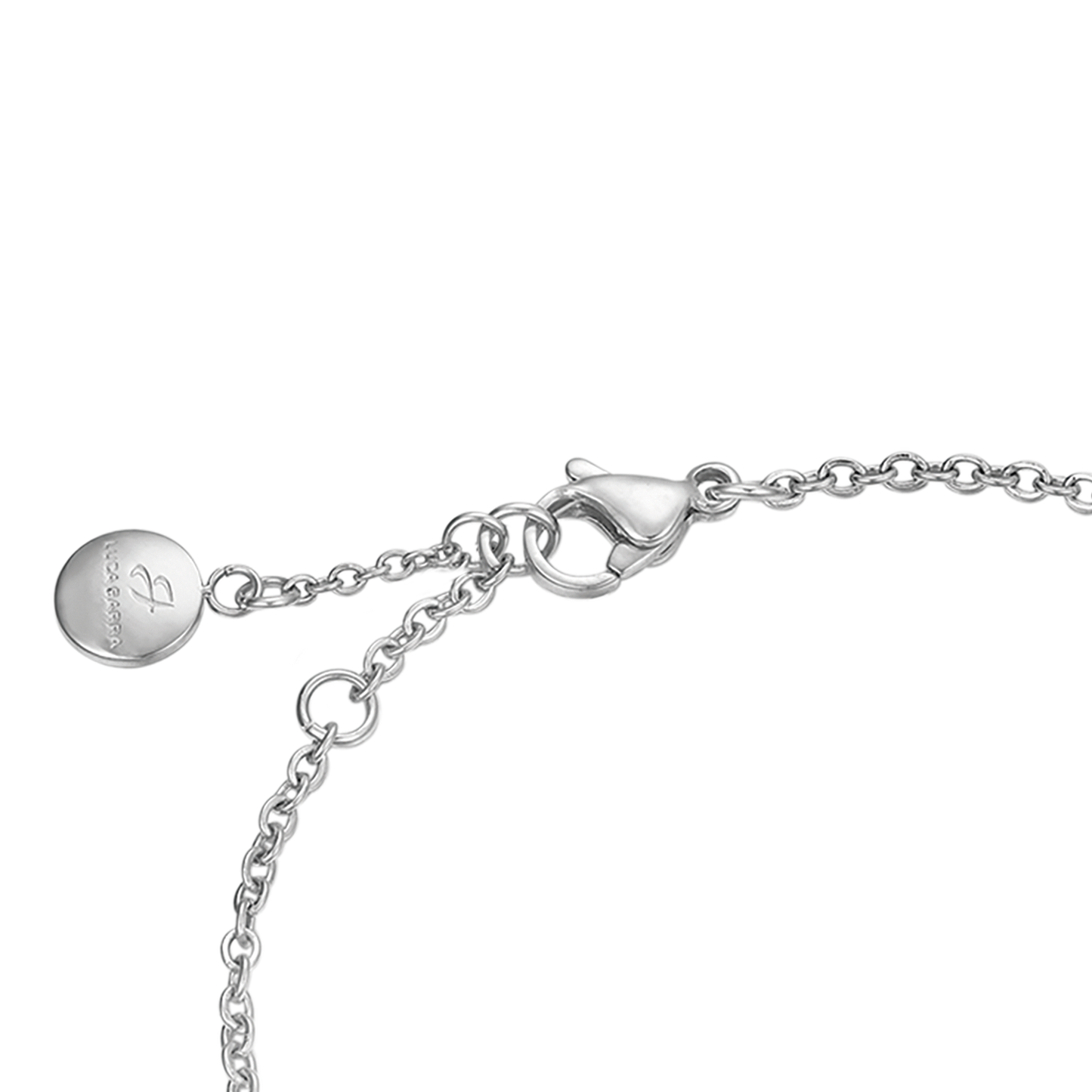 BRACCIALE DONNA IN ACCIAIO CON CUORICINO E CRISTALLI BIANCHI