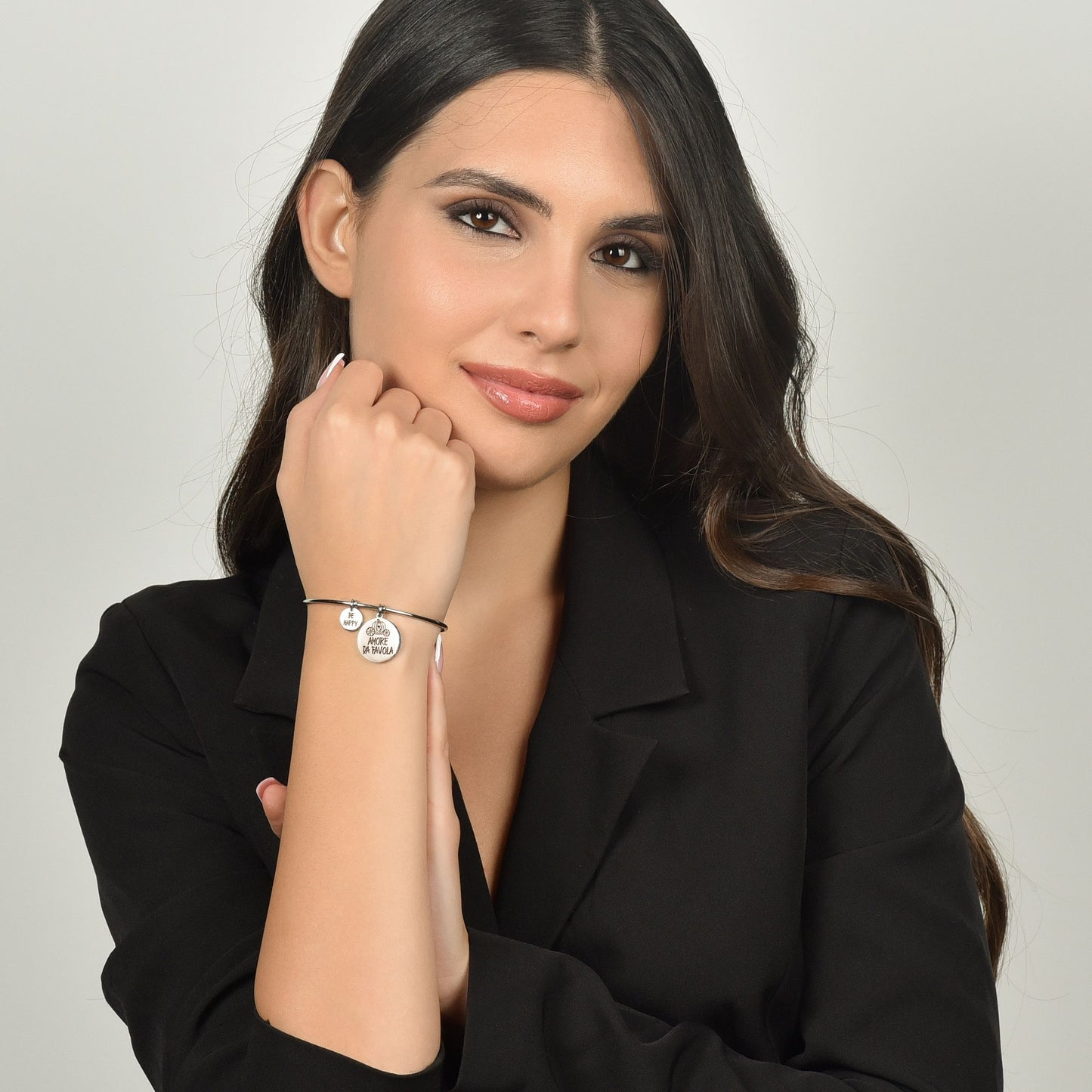 BRACCIALE DONNA IN ACCIAIO AMORE DA FAVOLA