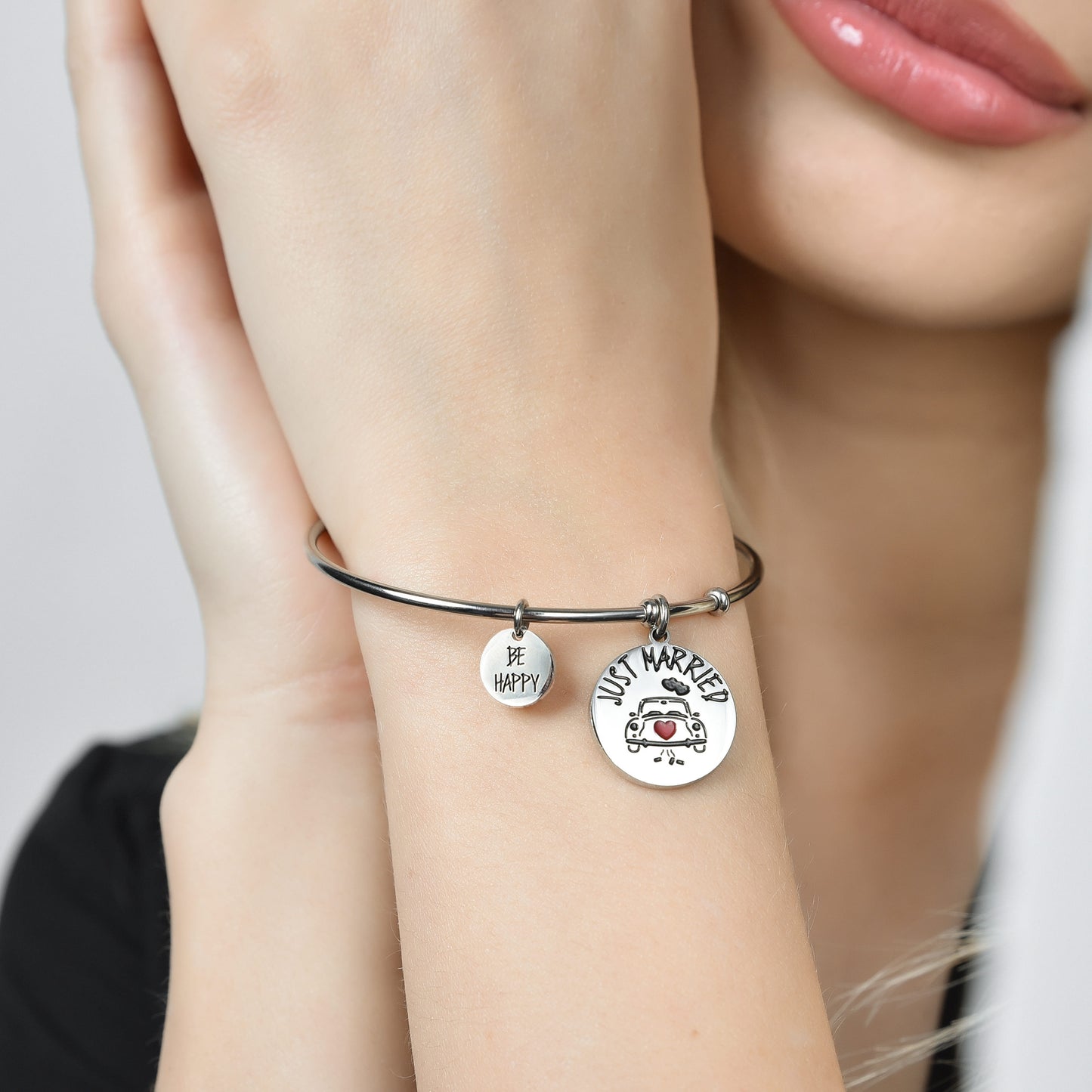BRACCIALE DONNA IN ACCIAIO JUST MARRIED