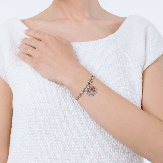 Bracciale Regolabile Con Albero Della Vita – Gioiello In Ottone E Zirconi, Simbolo Di Connessione E Famiglia, Per Donna