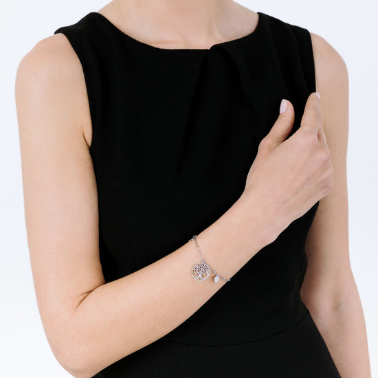 BRACCIALE DONNA IN ACCIAIO CON ALBERO DELLA VITA