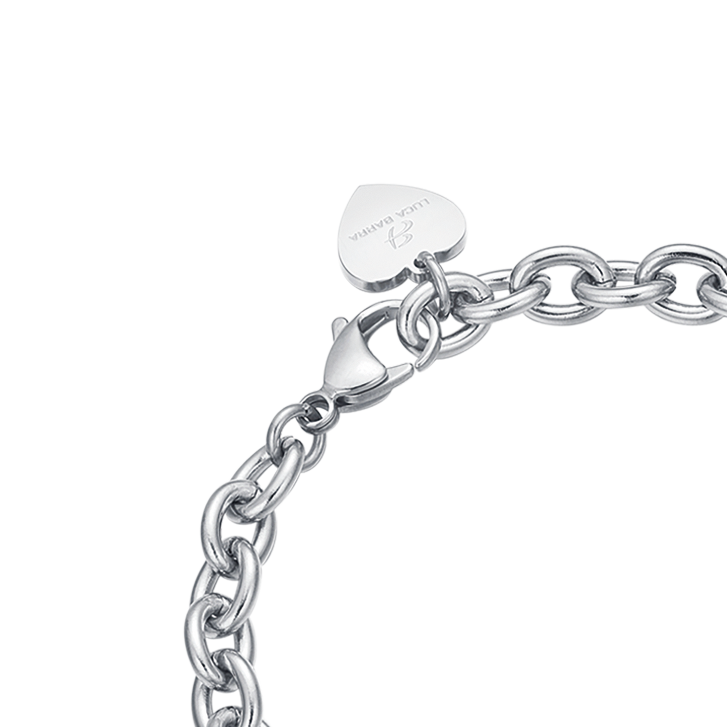 BRACCIALE DONNA IN ACCIAIO CON CUORE GRAZIE PROF
