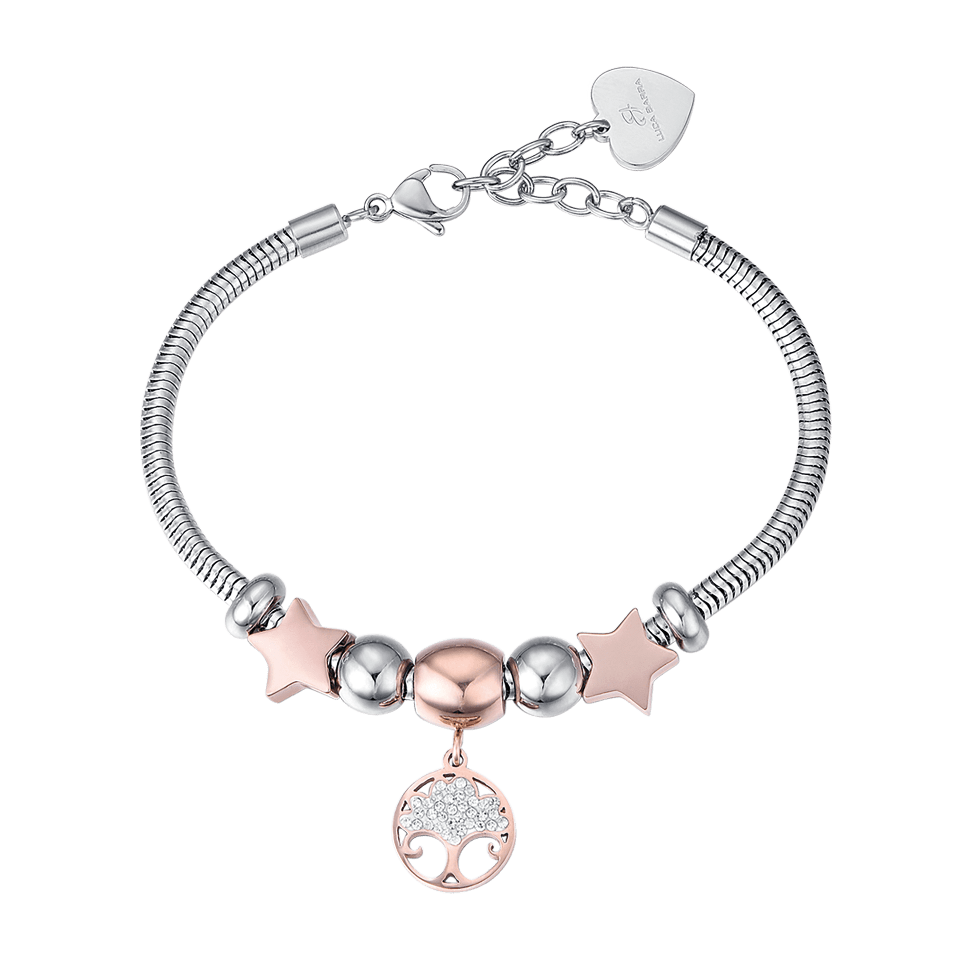 Luca Barra Bracciale, Bracciale da Donna in Acciaio Che Il Successo di Oggi Sia l'inizio di Un Brillante. La referenza è BK2487