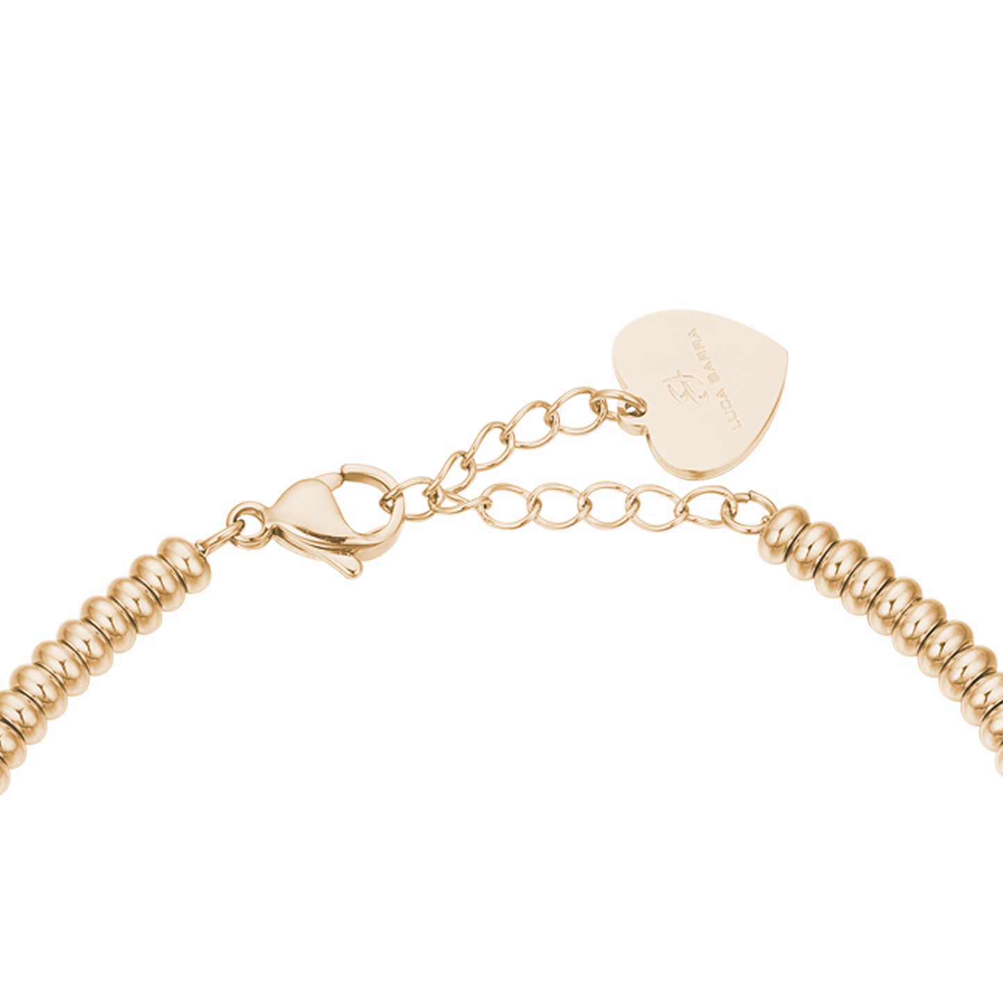 BRACCIALE IN ACCIAIO IP GOLD CON FARFALLA CON CRISTALLI BIANCHI
