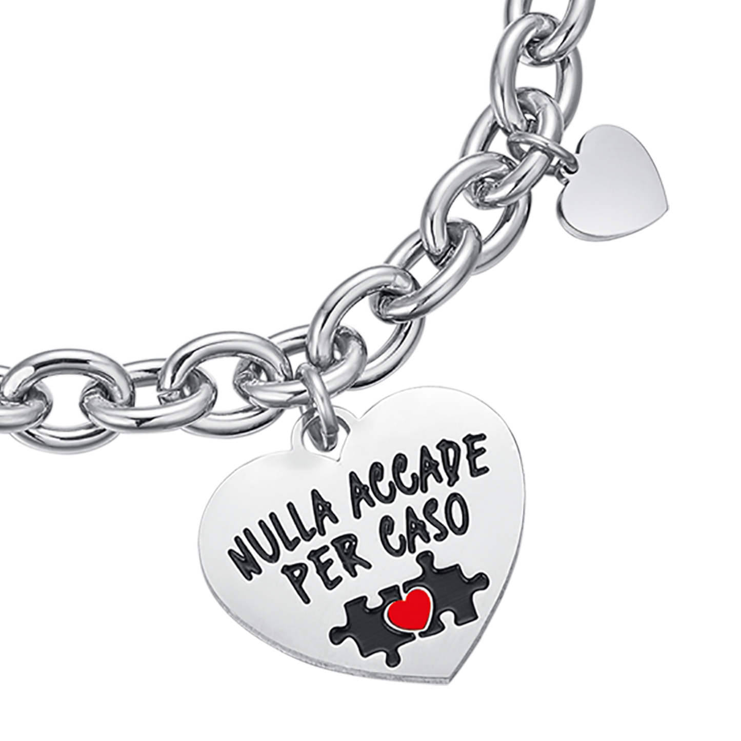 BRACCIALE DA DONNA IN ACCIAIO NULLA ACCADE PER CASO