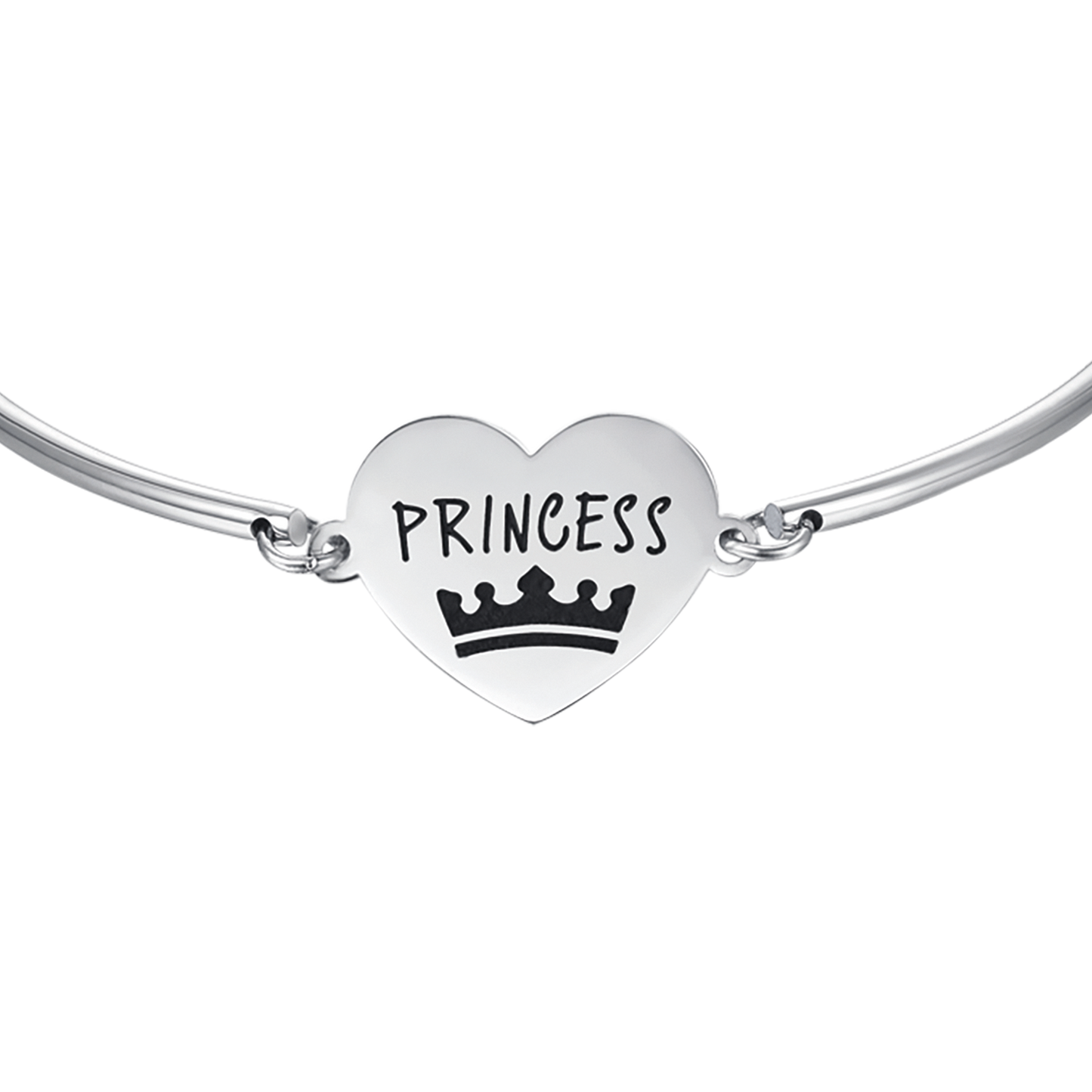 BRACCIALE DONNA IN ACCIAIO CON SCRITTA PRINCESS