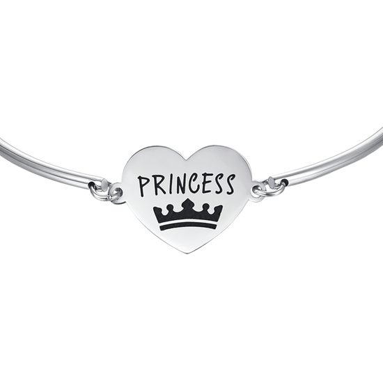 BRACCIALE DONNA IN ACCIAIO CON SCRITTA PRINCESS